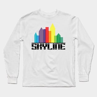 minimalist skyline Long Sleeve T-Shirt